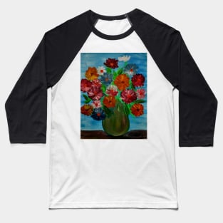 Some lovely flowers. In a metallic turquoise and gold vase . Baseball T-Shirt